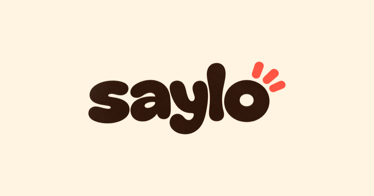 Saylo logo on a cream background